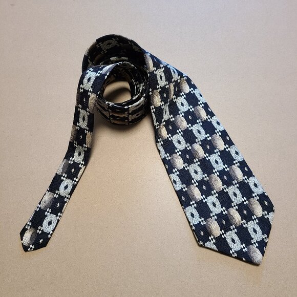 n/a Accessories - Vintage Tie - Ovals & Dots